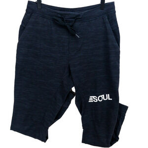 Lululemon x SoulCycle Jogging Running Leggings 6 Black Camo Zip Pocket Athletic